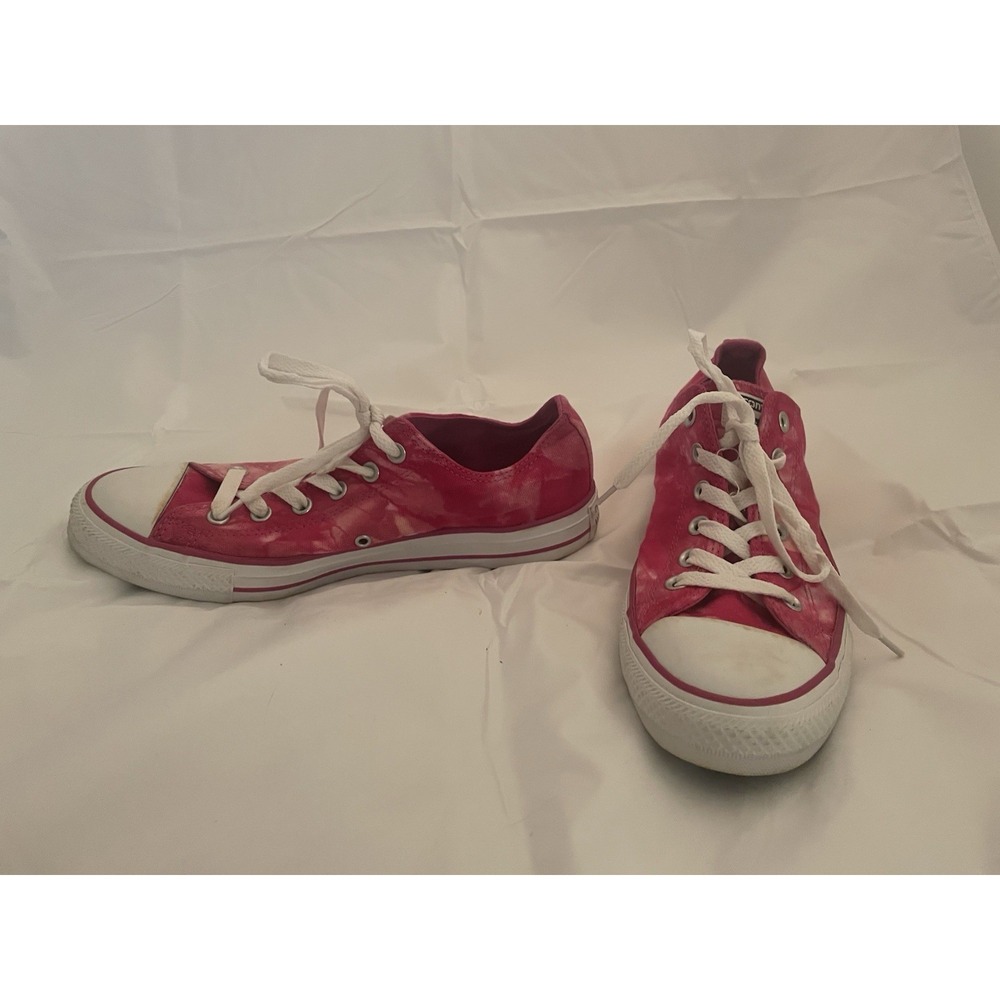 Converse Chuck Taylor Low Top Pink White Tie Dye   Women's 10‎ Men's 8